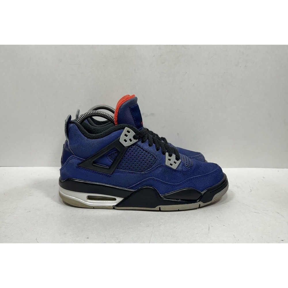 Nike Air Jordan 4 Retro GS Winterized Loyal Blue CQ9745-401 Sz 5y / Women's 6.5‎